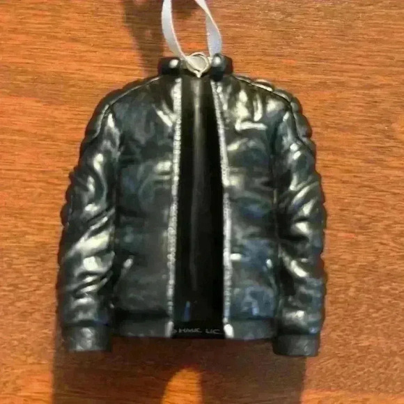 Biker Motorcycle Jacket “Live To Ride” - Hallmark 2023 Ornament - Picture 2 of 3